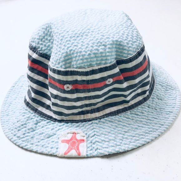 Target Other - Toddler summer seersucker striped bucket hat 2-5T